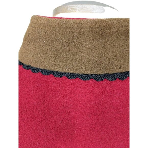 Vintage Wool Blend Womens L Vest Suttles Seawinds Vicki Lynn Bardon Red Canada - Picture 8 of 8